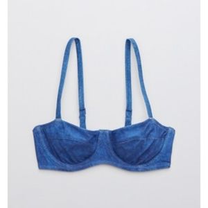 💙 34DD Aerie Unlined Underwire Bikini Top